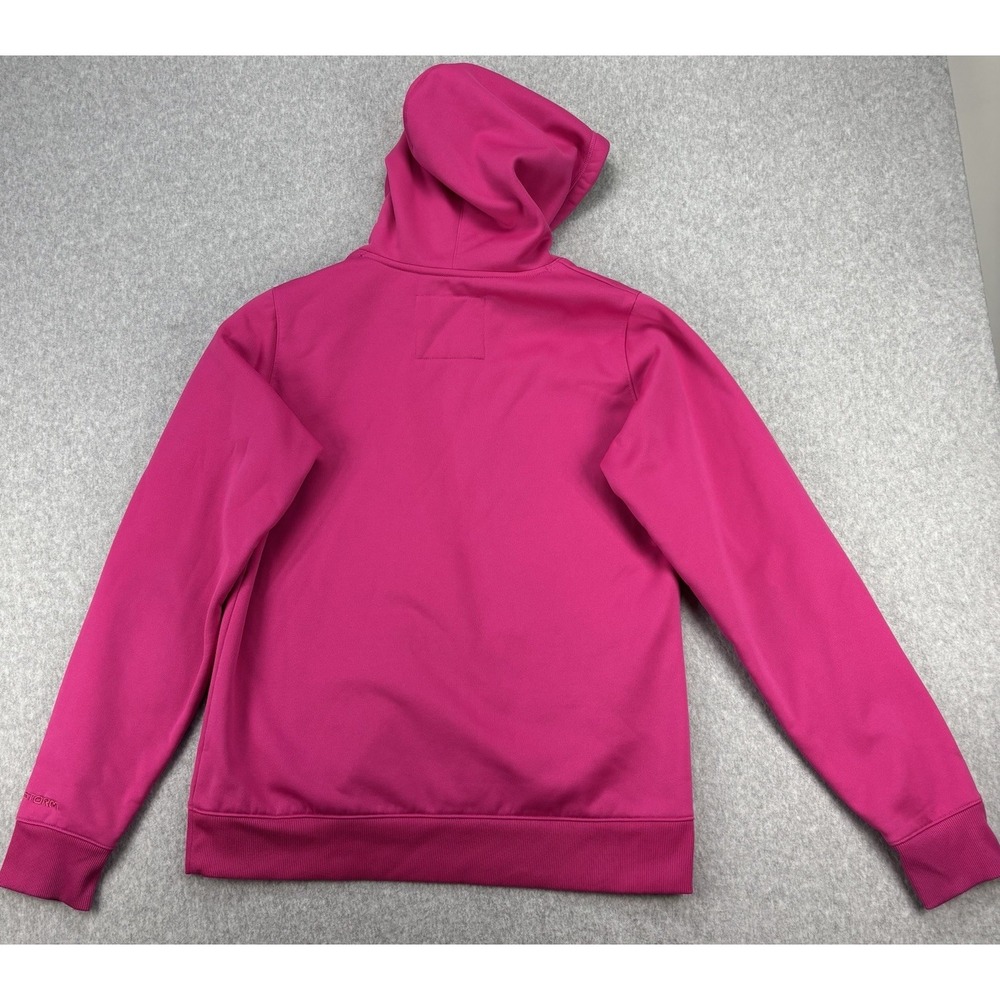 Neon Pink Bright Under Armour Storm Hood UA Semi-Fitted Hoodie Med Dopamine - Picture 8 of 10